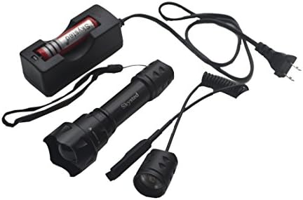 Skysted X20 IR 38mm Zoomable Lens Long Range Infrared Light Night Vision Flashlight Torch (Flashlight+Battery+Charger+Pressure Switch)
