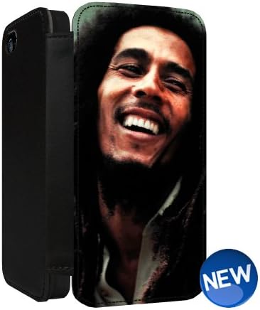 BOB MARLEY COLOUR iPhone 5 5S PU Leather Flip Phone Cover Case Photo Quality