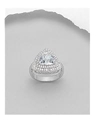 White CZ Ring In 92.5 Sterling Silver