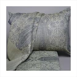 Floral Paisley Wool Duvet Cover Size: Queen