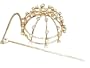 Crystal Rhinestone Gold Bun Cage