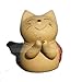 1 X Chinese Yixing Zisha Decoration Small Duan Ni Lucky Cat Tea Pet