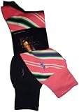 Men's Polo by Ralph Lauren 2 Pack of Socks Pink Multi Striped/Navy