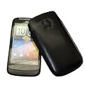 Original Suncase Echt Ledertasche f�r HTC Desire S in schwarz