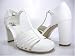 White T-strap Wedding Shoes Pumps Retro 20s