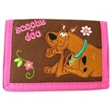 Scooby Doo Pink Flowers Tri fold Wallet Brown/Pink Scooby Doo Pink Flowers Tri fold Wallet Brown/Pink
