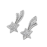 Search : 14K White Gold Diamond Pave Shooting Star Earring