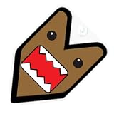 JDM Domokun Flag Car Decal Badge