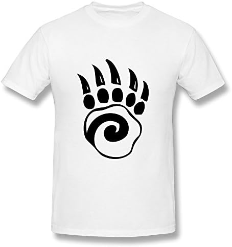 PTYS Men's Tee Big Bear Claw Size M White
