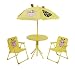 Kinder Gartenmöbel Campingmöbel 4 tlg. Giraffen -Motiv Gelb