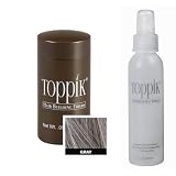 Toppik All Natural Organic Keratin Protein Fibers Hair Thickening System Instantly Conceals Thinning Hair & Baldness! Travel .09 oz Container In 