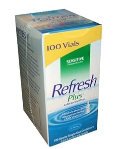 Allergan Refresh Plus Lubricant Eye Drops Single-Use Vials - 100 ct.