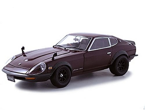 Nissan 240ZG Wide Wheels (1973) in Maroon (1:18 scale)