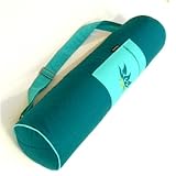 MundoYoga - Sac &agrave; tapis de yoga, &agrave; fleur de lotus, bleu canard