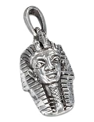 Sterling Silver Antiqued King Tut Charm