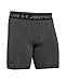 Under Armour Men's HeatGear Armour Compression Shorts – Mid, Carbon Heather (090)/Black, Large