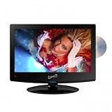 15.6 Inch Supersonic SC-1512 12 Volt AC/DC Widescreen LED 1080p HDTV ATSC Digital Tuner w/ DVD Player