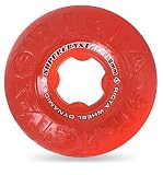 Ricta Supercrystal (Set of 4) Skateboard Wheels - 52mm - Clear / Red