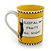 Our Name Is Mud 16-Ounce 'Crazy Cat' Mug by Lorrie Veasey, 4.5-Inch