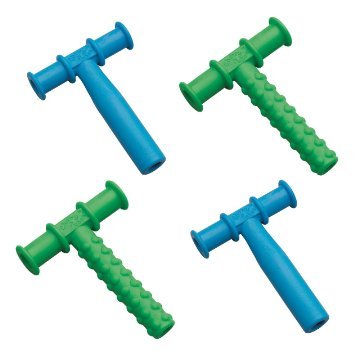 Chewy Tubes Teether Combo, 4 Pack - Blue/Green