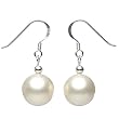 Ohrringe Ohrh�nger Muschelkernperlen & 925 Silber wei� Ohrschmuck Perlen Damen