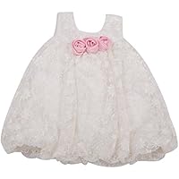 UNNATI CREAM BALLOON FROCK FOR GIRLS UNNATI CREAM BALLOON FROCK FOR GIRLS