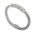925 Silver Filigree Swirl Bracelet with 18k Gold Accents- 7.5 or 8.5 IN