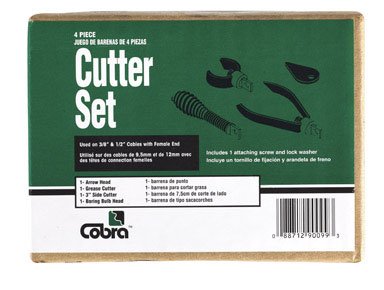 Cobra Products Co 4Pc Cutter Set 90099 Drain Opener Tools