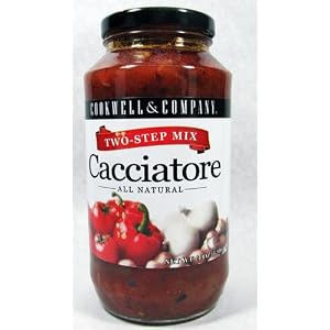 Cookwell and Company Two Step Mix Cacciatore Sauce 24 Oz. All Natural by Cookwell & Company