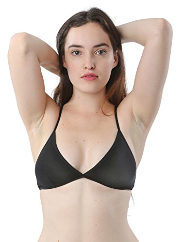 American Apparel Cotton Spandex Jersey Cross-Back Bra