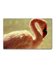 Nature Birds Pink Flamingo Animals Table Mats Customized Made to Order Support Ready 24 Inch (610mm) X 14 15/16 Inch (380mm) X 1/8 Inch (4mm) High Quality Eco Friendly Cloth with Neoprene Rubber MSD Deskmat Desktop Mousepad Laptop Mousepads Comfortable Computer Place Play Mat Cute Gaming Mouse pads