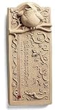 Cast Stone SONGBIRD Indoor Outdoor GARDEN Bird THERMOMETER Worm Lady Bug