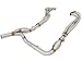 aFe Power 48-46214-YC Twisted Steel Header and Y-Pipe (Non-CARB Compliant)