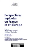 Perspectives agricoles en France et en Europe