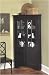 Home Styles Corner Curio Cabinet with Light - Black Finish 88-5177-694