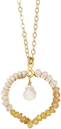 Lemon Mix Wrapped Pendant Necklace