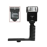Cameta Digital Slave Flash + Sunpak Grip Kit for Panasonic Lumix DMC-FH1, FH3, FH20, FH22, FX700, FX75, FX66, FT2, FZ40, FZ100, LX5, TS10, ZS7, ZS5, ZX3 Camera