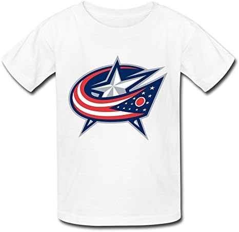 Hongxm Kid's Cool Columbus Blue Jackets T-shirts Size S White