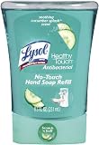 Lysol Healthy Touch Hand Soap Refill, Soothing Cucumber Splash, 8.50 Ounce (Pack of 2)