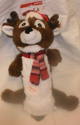 Crazy About Pets Reindeer Squeeker with Bottle Inside