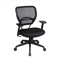 PACE Collection: Air Grid Back Deluxe Task Chair with Mesh Seat Fabric: Mesh