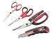 TEKTON 8054 Scissors and Snap-Off Knife Set, 4-Piece