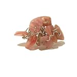 Rhodochrosite Ring 01 Beaded Pink Crystal Healing Adjustable Silver Plated Gemstone Rock Natural