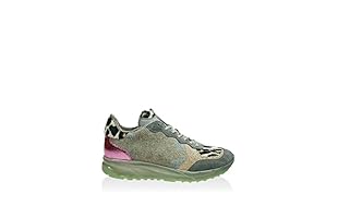 SUN Z Zapatillas Jaguar Glitter (Verde / Fucsia)