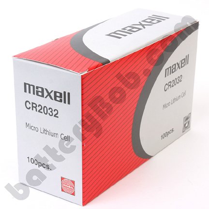 CR2032 Sony or Maxell Box of 100 Batteries Free Ship USA CR2032 Sony or Maxell Box of 100 Batteries Free Ship USA
