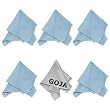 (6 Pack) MagicFiber Ultra Fine Goja Microfiber Cleaning Cloths for LCD screen, Camera Lens, Glasses and other delicate surfaces (5 Light Blue, 1 Grey / Premium 200mg) Removes fingerprints and oil with just a swipe! Perfect for Tablets (iPad, Xoom, Galaxy Tab, Kindle, Nook), Cell Phone (iPhone, HTC, Droid, Android, Blackberry) Laptop and LCD TV screens