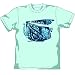 攻殻機動隊 笑い男ウォールペイントTシャツ ミントグリーン サイズ:L