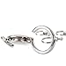 COSMOS ® Patent Metallic Keychain Keyholder with 4 Detachable Removable Rings