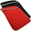 iGadgitz Red/Black Reversible Neoprene Sleeve Case Cover for Apple MacBook Air & Pro 13.3" 13" (Models from 2006 +)
