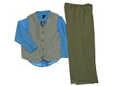 Nautica 4 Piece Boys Outfit - Vest, Tie, Shirt and Pants
